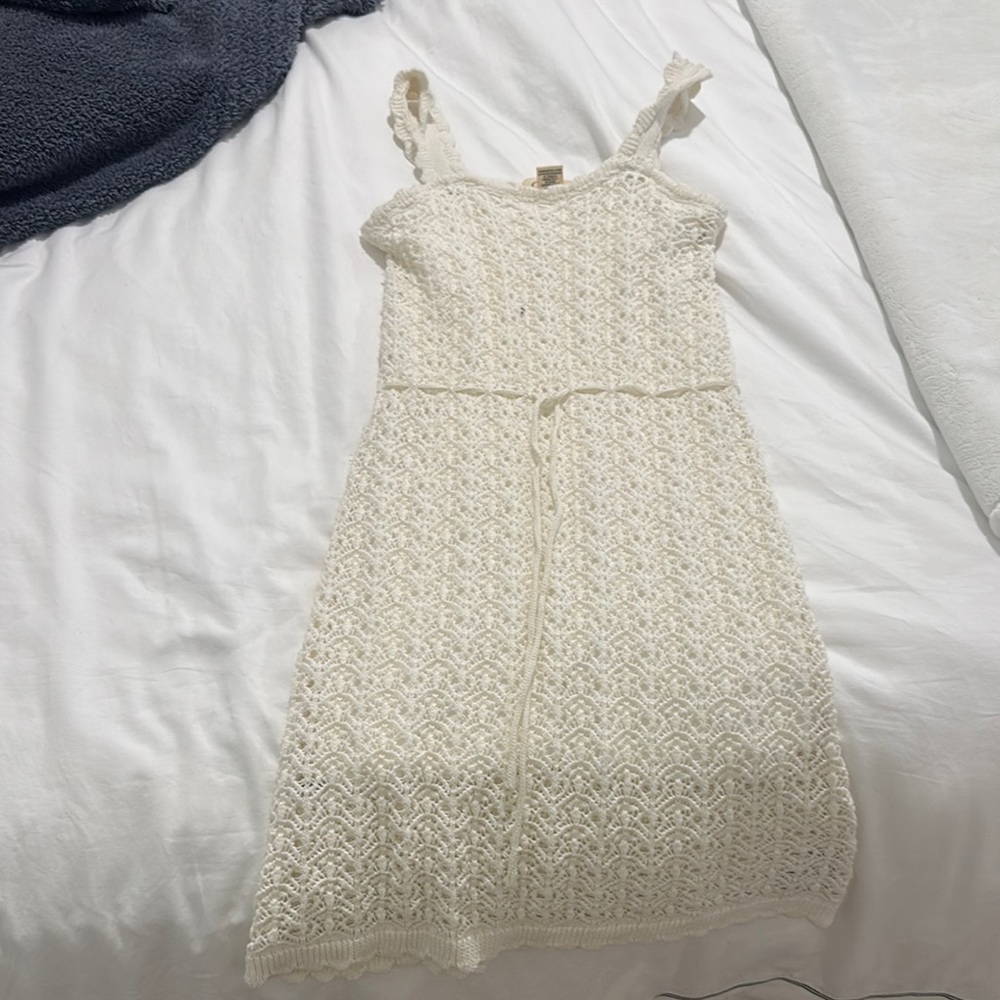 Jessica Simpson Cream Crochet Dress